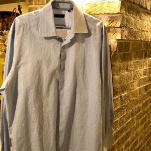 Hugo Boss lt blue long-sleeve shirt